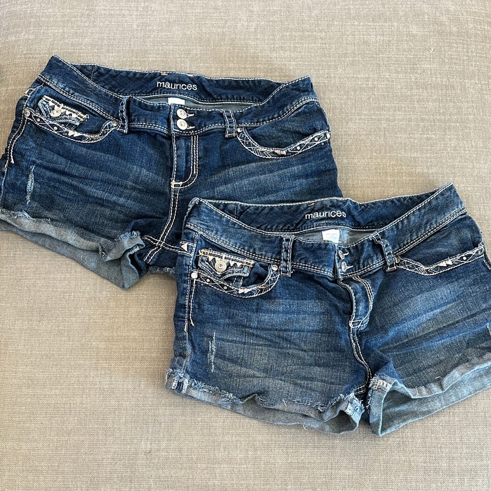 Maurices Dark Blue Cutoff 11 12 Jean Shorts